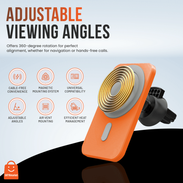 15W Wireless Magnetic Car Charger in Sydney