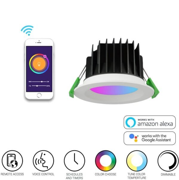 SATYAmarket Zigbee, HomeKit, (RGB+CW) 10W Smart Downlight