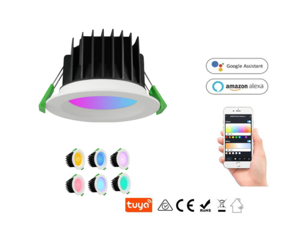 SATYAmarket Zigbee, HomeKit, (RGB+CW) 10W Smart Downlight