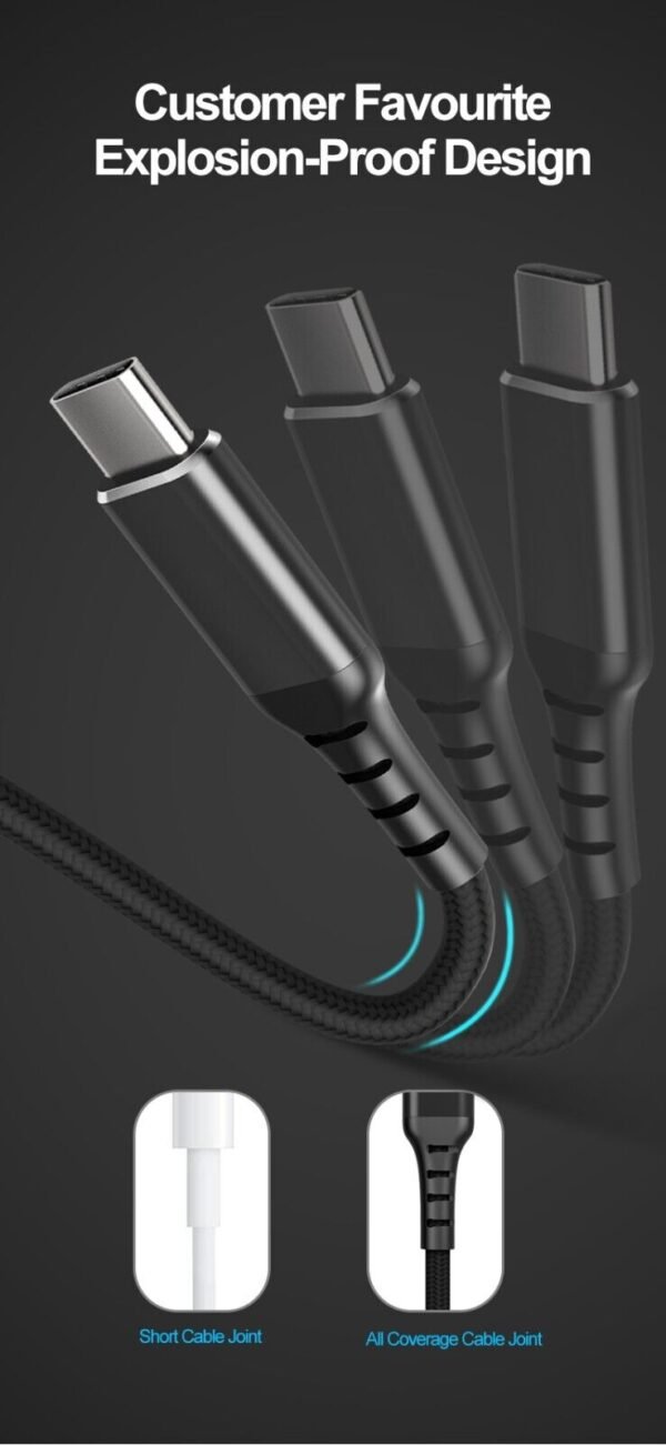 Apple MFI Certified USB C to Lightning charging cable 2M