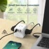 SATYAmarket 6 in 1 Cube Power Board with USB Charging Outlets