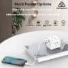 SATYAmarket 6 in 1 Cube Power Board with USB Charging Outlets
