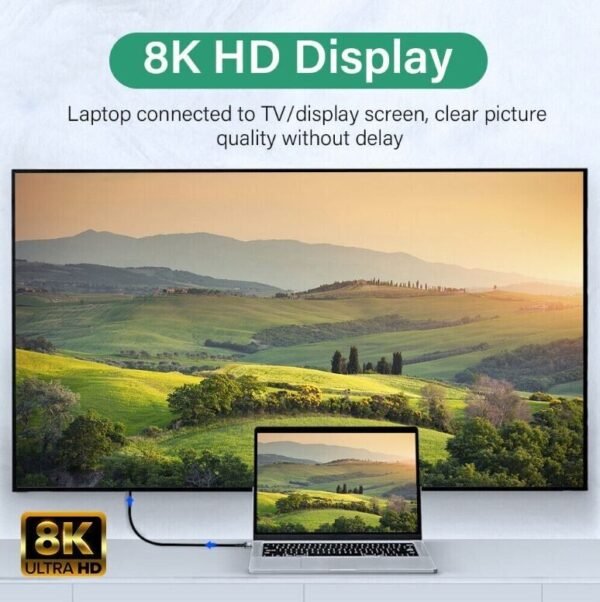 SATYAmarket 8k HDMI 2.1 Male to Male Cable in Sydney