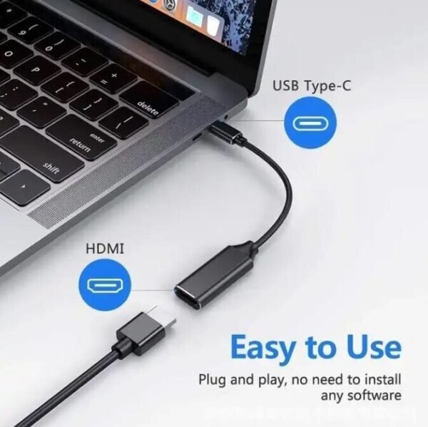 SATYAmarket 4K USB 3.1 Type C to HDMI Female Converter Cable
