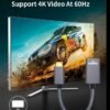 SATYAmarket 4K Mini HDMI Male to HDMI A Female Connector
