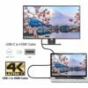 SATYAmarket USB3.1 Type C to HDMI Female Converter Cable