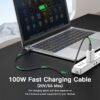 SATYAmarket 100w Type-c Pd Charging and 8k Data Sync Cable USB4.0 Gen3