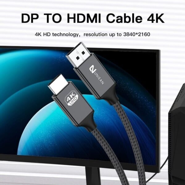 SATYAmarket 4K Displayport Male to HDMI/Male Cable