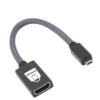 SATYAmarket 4K Micro HDMI Male to HDMI A Female adapter