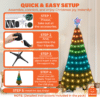 Christmas Lights – Pop Up Christmas Tree Flashing Tinsel 1.5m – 4