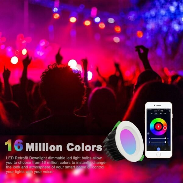 SATYAmarket Zigbee, HomeKit, (RGB+CW) 10W Smart Downlight