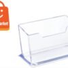 SATYAmarket 2 / 4 / 8 Pack Clear Business Card Holder, Acrylic Business Card Holder Stand for Desk, Plastic Photo Card Holder Stand for Home Office Desktop Countertop
