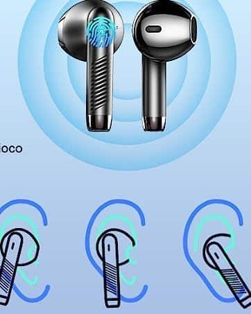 HE-050 Wireless Earbuds Bluetooth 5.3 Headphones Stereo Deep Bass Earbud Earphone with 40hrs Playtime Earphones Earbuds 8