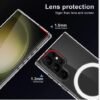 Samsung Mag-Safe Clear Phone case for Samsung Galaxy S23 FE, S22, S22 Ultra, S22 Plus, S23, S23 Ultra, S23 Plus, S21, S21 Plus, Z Fold 5, Z Fold 4, Z Flip 5 Magnetic Phone Cover 3