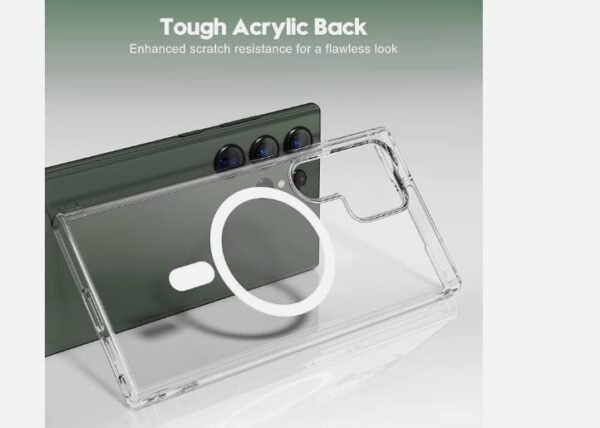 Samsung Mag-Safe Clear Phone case for Samsung Galaxy S23 FE, S22, S22 Ultra, S22 Plus, S23, S23 Ultra, S23 Plus, S21, S21 Plus, Z Fold 5, Z Fold 4, Z Flip 5 Magnetic Phone Cover 1