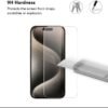 Tempered Glass Screen Protector for iPhone 15/14/13/12/11/XR - 9H Hardness, Bubble Free, Scratch Free, Easy to Install Premium Shield for Your Mobile Phone Screen Protection 5