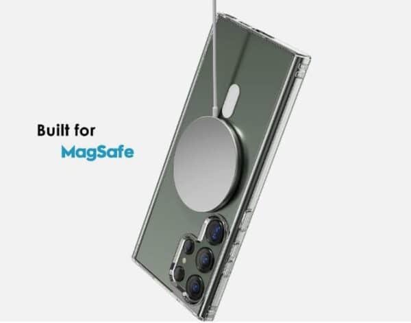 Samsung Mag-Safe Clear Phone case for Samsung Galaxy S23 FE, S22, S22 Ultra, S22 Plus, S23, S23 Ultra, S23 Plus, S21, S21 Plus, Z Fold 5, Z Fold 4, Z Flip 5 Magnetic Phone Cover 6