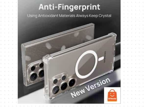 Samsung Mag-Safe Clear Phone case for Samsung Galaxy S23 FE, S22, S22 Ultra, S22 Plus, S23, S23 Ultra, S23 Plus, S21, S21 Plus, Z Fold 5, Z Fold 4, Z Flip 5 Magnetic Phone Cover 8