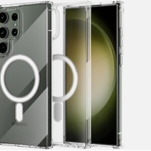 Samsung Mag-Safe Clear Phone case for Samsung Galaxy S23 FE, S22, S22 Ultra, S22 Plus, S23, S23 Ultra, S23 Plus, S21, S21 Plus, Z Fold 5, Z Fold 4, Z Flip 5 Magnetic Phone Cover