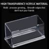 SATYAmarket 2 / 4 / 8 Pack Clear Business Card Holder, Acrylic Business Card Holder Stand for Desk, Plastic Photo Card Holder Stand for Home Office Desktop Countertop 3