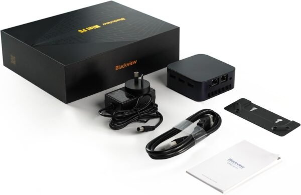 MP80 Mini PC Intel 12th Gen Alder Lake N95 Processor, 16GB RAM, 512GB M.2 ROM Portable Mini Desktop Computer, Intel® UHD Graphics, 6M Cache, 3 HDMI/WiFi/BT 4.2/RJ45 4