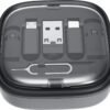 SATYAmarket Multifunctional 8 in 1 Storage Set Box with 60W Fast Charging Cable -1M, Lighting Adapter, USB-A and Type-C to Type C/Micro/Lighting, Data Transfer, Sim/Card Storage, Phone Holder 5