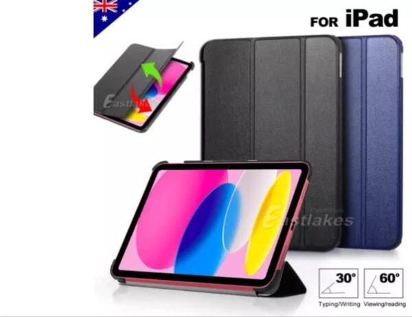 Smart Leather Magnetic Case for Ipad Pro, Air, Mini, 4th Gen, 5th Gen, 6th Gen, 9th and 10th Gen, Slim Stand Hard Back Shell Protective Smart Cover Case for Tablet 2