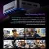 MP80 Mini PC Intel 12th Gen Alder Lake N97 Processor (up to 3.60 GHz) 16GB RAM, 1TB M.2 ROM Portable Mini Desktop Computer, Intel® UHD Graphics, 6M Cache, 3 HDMI/WiFi/BT 4.2/RJ45 6