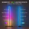 SATYAmarket LED Floor Lamp, Smart RGB Corner Light with App and Remote Control 7