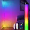 SATYAmarket LED Floor Lamp, Smart RGB Corner Light with App and Remote Control 8