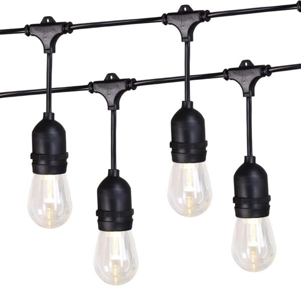 SATAYmarket LED Festoon Lights (Warm White), with Certified Adapter