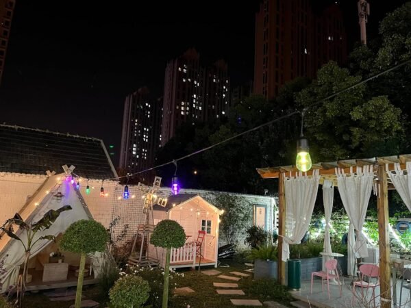 SATYAmarket RGB Smart LED Festoon Lights 10m (TUYA App Control) – IP65 Waterproof, E27 Sockets, Energy Efficient 1