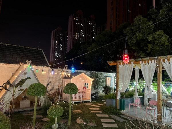 SATYAmarket RGB Smart LED Festoon Lights 10m (TUYA App Control) – IP65 Waterproof, E27 Sockets, Energy Efficient 2