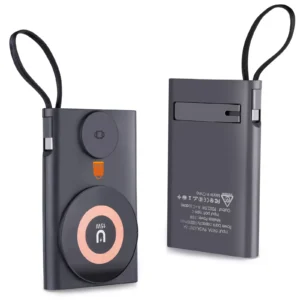 SATYAmarket 3-in-1 Magnetic Wireless Charger Power Bank 10000mAh, Multi Charging