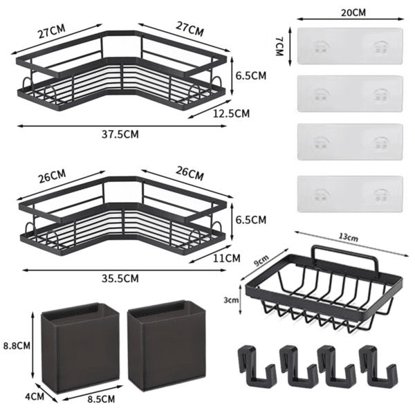 SATYAmarket Shower Caddy Corner Shelf