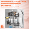SATYAmarket Shower Caddy Corner Shelf SATYAmarket Shower Caddy Corner Shelf