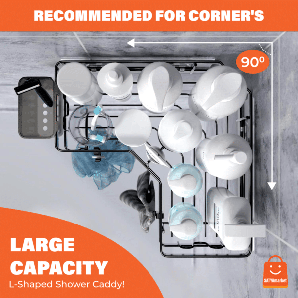 SATYAmarket Shower Caddy Corner Shelf
