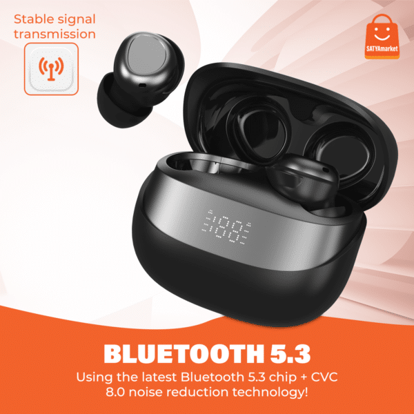 SATYAmarket Mini Wireless Earbuds for Sleeping – in-Ear Bean-Shaped Bluetooth 5.3 Earphones