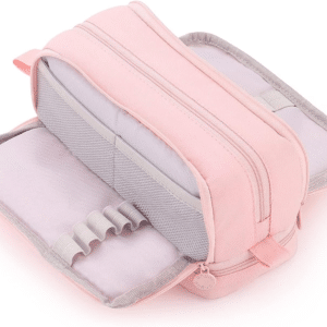 Large Capacity Pen Pencil Case with 4 Compartments, Multi-Slot Pencil Pouch Bag